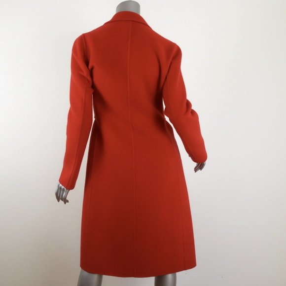 Bottega Veneta Cashmere Coat Terracotta Size 40 - Picture 5 of 8